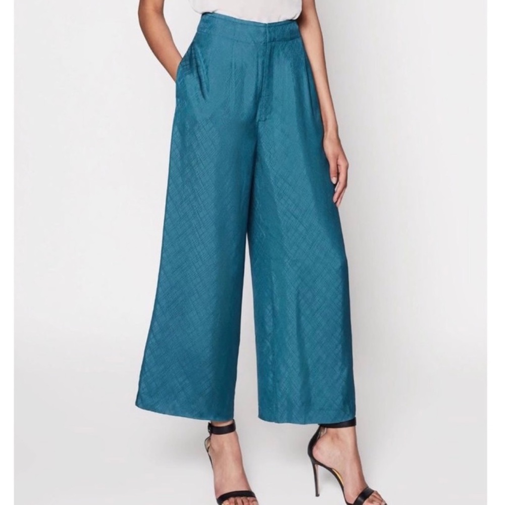 EQUIPMENT LOUVELLE WIDE LEG CROP DRESS PANTS